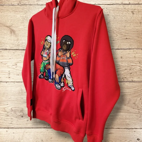 HOODIE MEN'S RED - Picture 5 of 6